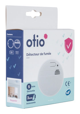 Détecteur de fumée Otio autonomie
