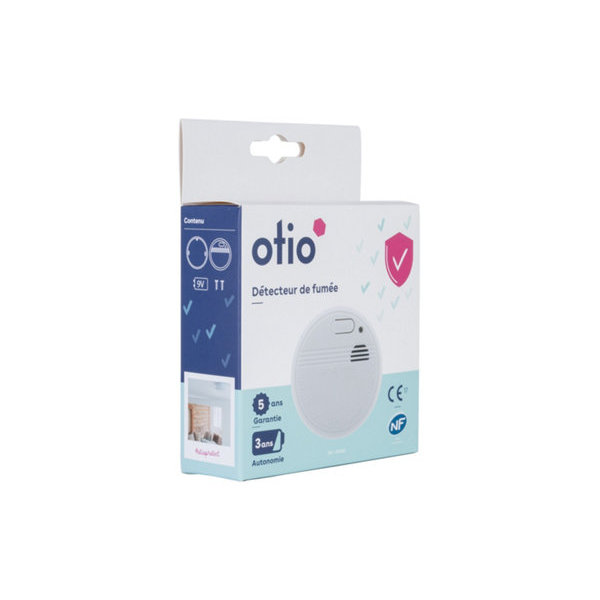 Dtecteur de fume NF  7 cm Prof. 3,5 cm - Brico Dpt