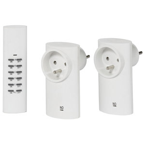 Prise télécommandée 2 prises télécommandées maxi 2 300 W