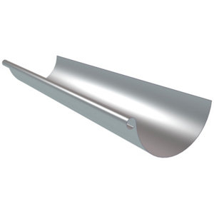 Profil gouttière demi-ronde de 33 en zinc, L. 4 m