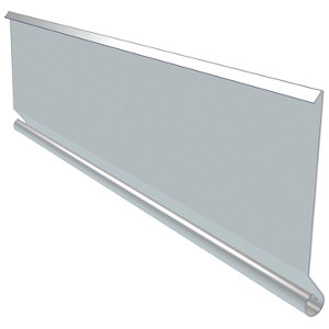 Bande de rive à biseau en zinc L. 2 m