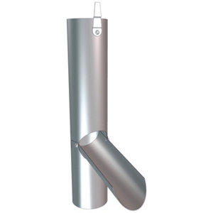 Récupérateur à clapet en zinc Ø 100 mm