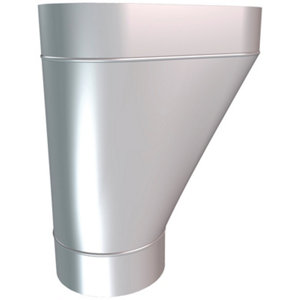 Cuvette de branchement en zinc - Ø 80 mm