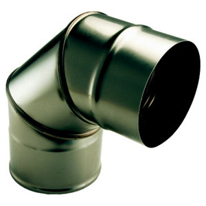 Coude simple en Inox brillant - Ø 125 mm 45 °