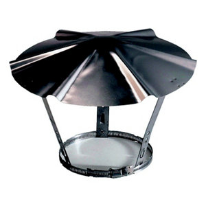 Chapeau en inox - Diamètre : 190/220 mm