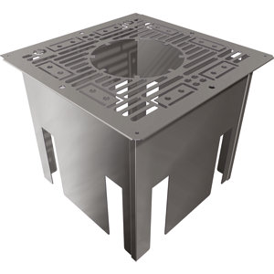 Plaque distance de sécurité en inox galvanisé Ø 150 mm