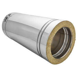 Tuyau droit en inox Ø 150 mm L. 0,5 m