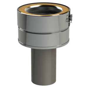 Raccord simple paroi réduit en inox Ø 150/80 mm