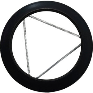 Rosace émaillée WESTAFRANCE D.150 mm noir mat