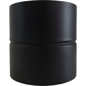 Adaptateur conduit émaillé 150F x 150F finition noire mate