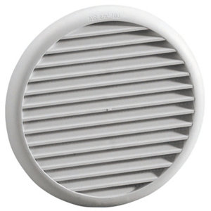 Grille d'aération éco blanc 125/160 - Ø 175 mm
