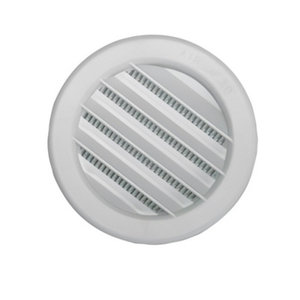 Grille ronde universelle en plastique à encastrer - Ø : 80 mm