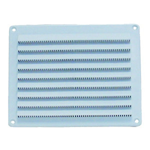 Grille d'aération blanche en PVC 150 x 200
