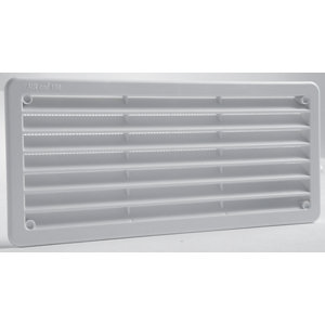 Grille PVC encastrable rectangulaire blanc - 270 x 120 mm
