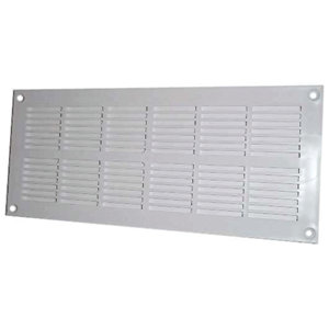 Grille PVC plate blanche - 251 x 108 mm