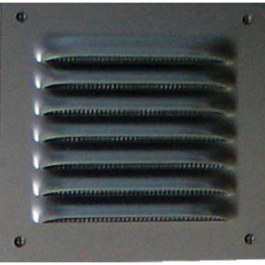 Grille à persiennes carrée aluminium - 100 x 100 mm