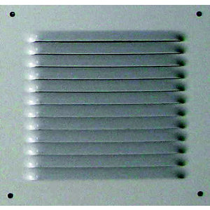 Grille en aluminium carrée blanche 165 X 165 mm