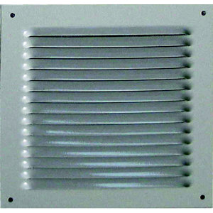 Grille en aluminium carrée blanche 190 X 190 mm
