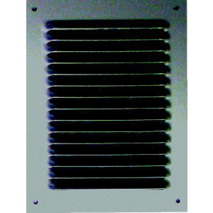 Grille à persiennes alu anodisé - 140 x 190 mm