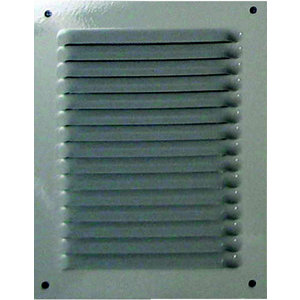 Grille à persiennes alu blanc - 140 x 190 mm