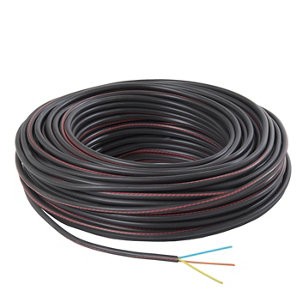 Câble électrique R2V 3G1,5 mm² noir - 50 m