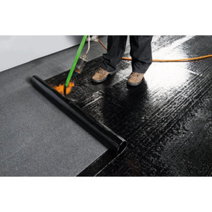 Couche d'étanchéité supérieure ardoisée 6 x 1 m noire