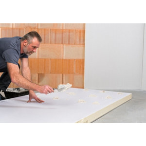 Doublage plaque de plâtre/polyuréthane R=3.75 - L. 2,50 x l. 1,20 m x Ép. 10 + 80 mm "PU"