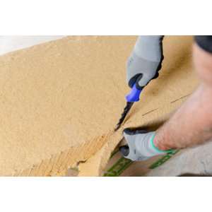 Lot de 4 panneaux d'isolant en fibres de bois R : 3,80 - 1220 X 575 MM, Ep 145 mm