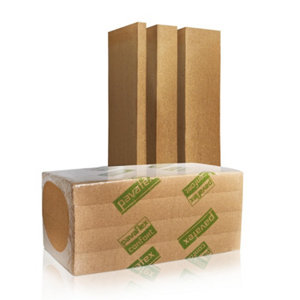 Lot de 4 panneaux d'isolant en fibres de bois R : 3,80 - 1220 X 575 MM, Ep 145 mm