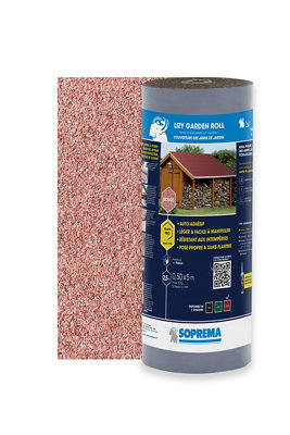 Bardeau rouleau bitume adhésif Lizy Garden H.0 5 X .5m Soprema - vue 2