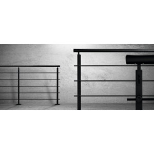 Poteau supplémentaire "S Line" noir 30 x 50 mm