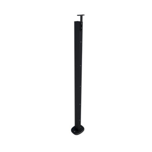 Poteau de garde-corps fixation à plat horizontale 3 x 5 x 92,6 cm FENGO noir