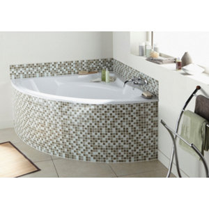 Baignoire d'angle "Troyes" 135 x 135 cm