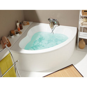 Baignoire d'angle "Flora" 140 x 140 cm NF