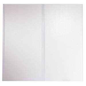 Pack de 2 portes de placard coulissantes Blizz H.120 x L.120 cm - blanches