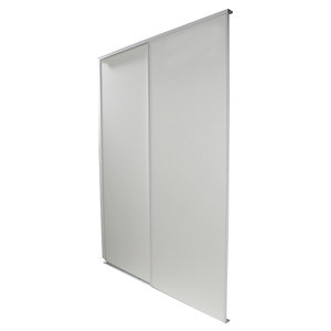 Pack de 2 portes de placard coulissantes Blizz H. 250 x L. 180 cm - blanches