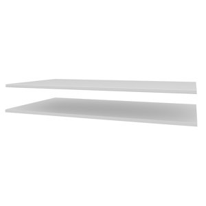 Lot de 2 tablettes blanches - L.96,2 x p.55 cm