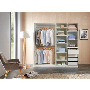 Lot de 2 tablettes blanches "Darwin" L.46,2 x P.55 x Ep.1,8 cm