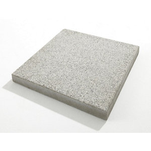 Dalle grenaille béton gris clair 40 x 40 cm Ép. 4 cm