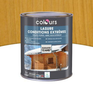 Lasure bois extérieur 12 ans ton chêne clair 1 L