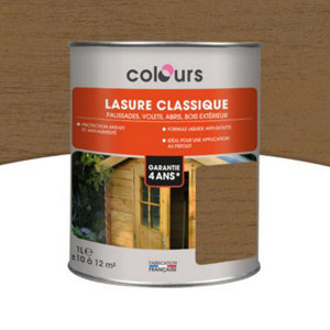 Lasure bois extérieur 4 ans ton chêne moyen 1 L
