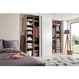 Porte de placard coulissante "Valla" H. 247,5 x L. 92,2 cm - blanche