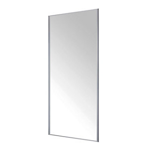 Porte de placard coulissante "Valla" H. 247,5 x L. 92,2 cm - miroir argent