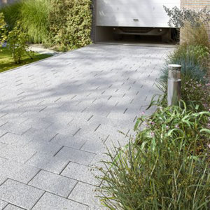 Pavé béton gris 20 x 10 cm x Ép. 5 cm