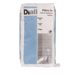 Plâtre fin prise rapide - sac de 15 kg