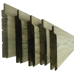 Lot de 6 clins épicéa h.125 x l.2400 x ep.20 auto vert *kladi*