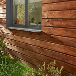 Lot 6 clins épicéa h.132 x l.2400 x ep.18 auto marron *st louis*