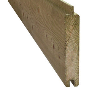 Lot 6 lames épicéa autoclave classe 3 vert 270 x 14,5 cm Ép. 18 mm