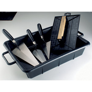 Kit de maçon (1 auge , 1 taloche, 1 truelle ronde, 1 éponge cimentier)