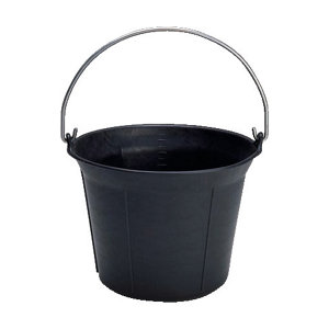Seau en caoutchouc tous travaux - 11 L